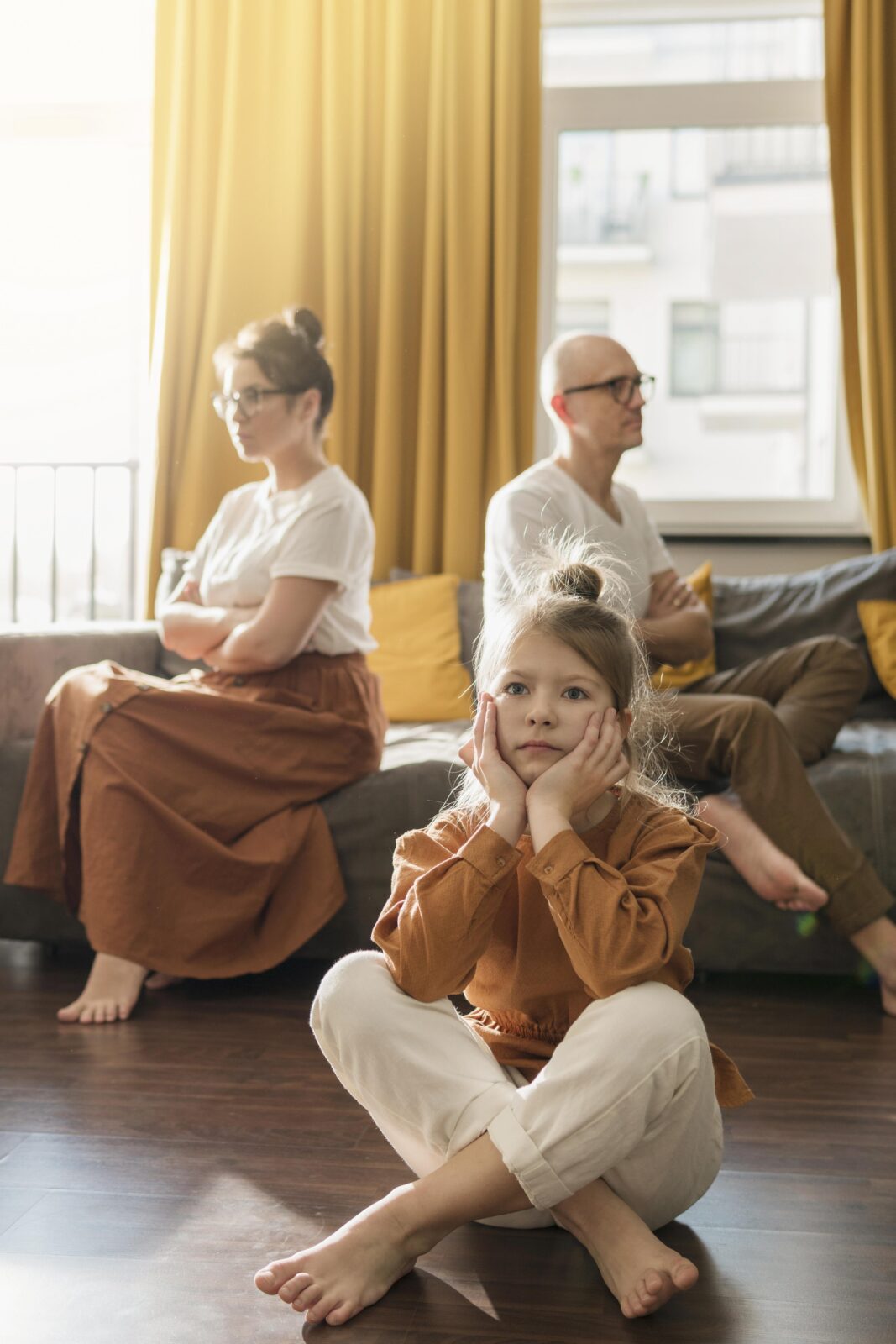 Ruzieende ouders met kind