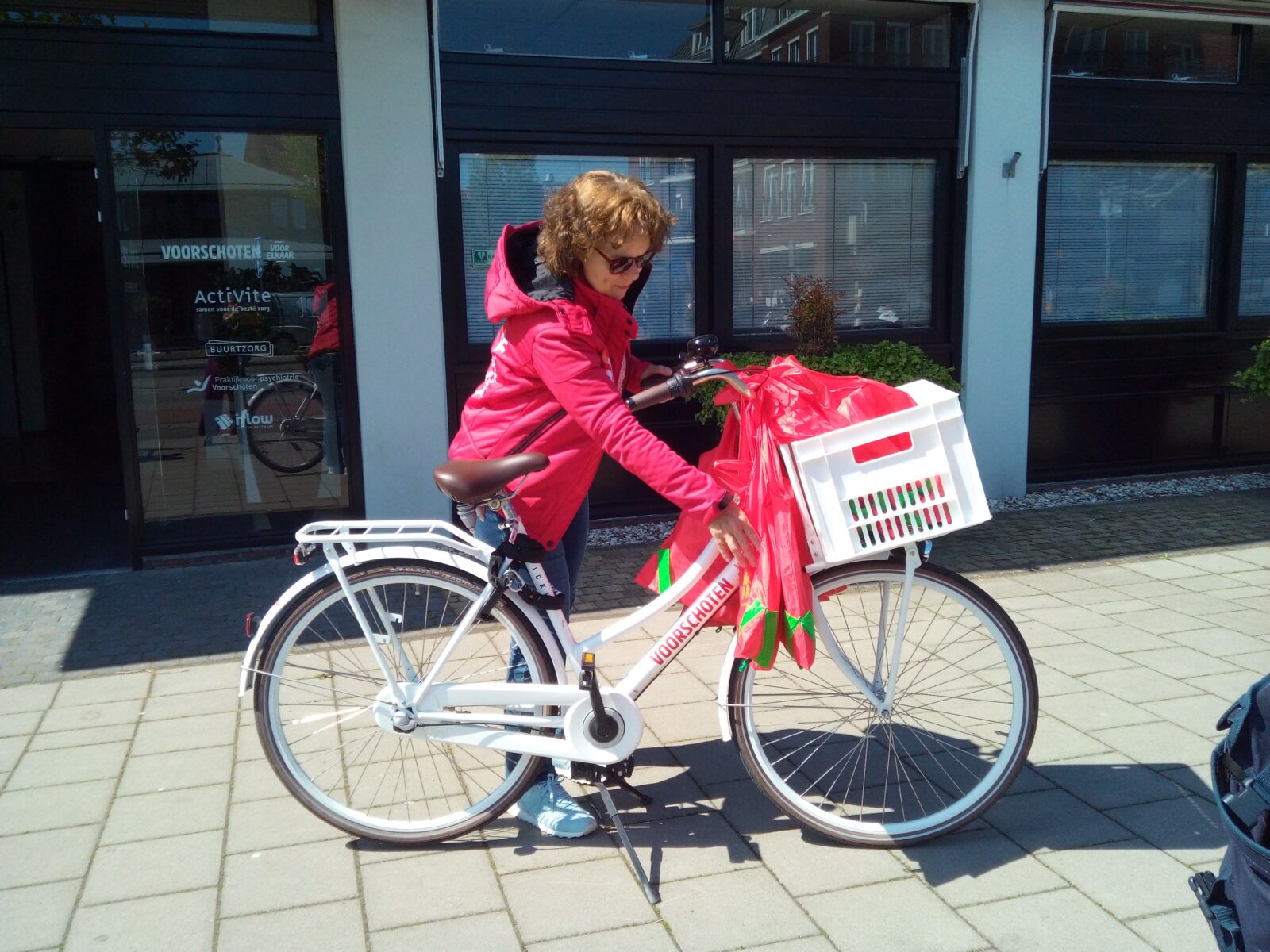 Collega op de fiets