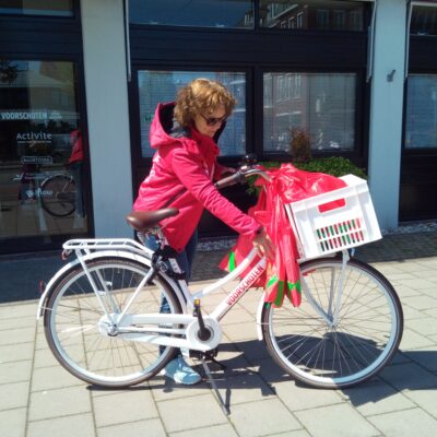 Collega op de fiets